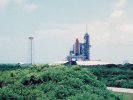 Space Shuttle on launch pad