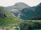 Valley with waterfall