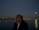 Me and Athens skyline at night