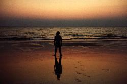 [On the beach somewhere in France, in the late 1980's]