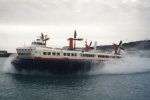 Hovercraft leaving Dover