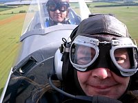 Me in Stampe SV-4 biplane, June 2009