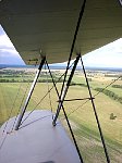 View from biplane