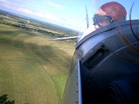 View from biplane