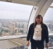 London Eye view with rain