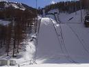 Pragelato, Italy. ski jumping hill