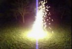 MPEG of 450 sparklers at night