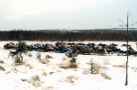[Quite a lot of snowmobiles on this tour, December 1997]