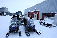 Loading the snowmobiles