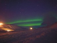 Svalbard polar lights