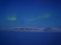 Northern lights over Tempelfjorden