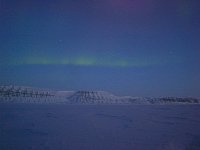 Northern lights over Tempelfjorden