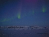 Northern lights over Tempelfjorden