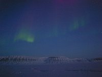 Northern lights over Tempelfjorden