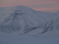 Returning on dog sled from Bolterdalen