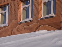 Barentsburg painted house