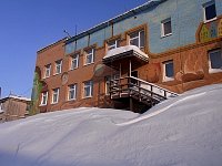 Barentsburg painted house