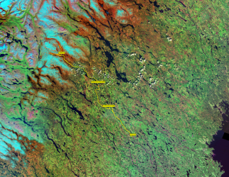 Trail on sat image