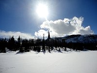 Village church near hut