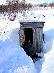 Getting the outhouse ready