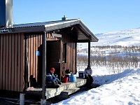Relaxing at Lais River hut