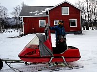 Me in snow coach class