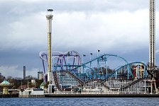 Grona Lund rollercoasters