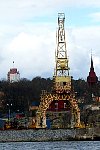 Giraffe crane, Stockholm