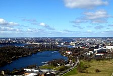 Skansen and Gamla Stan seen from Stockholm TV Tower