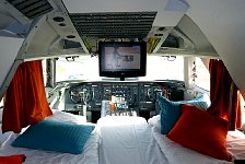 Jumbo flight deck bed
