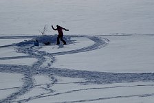 Waterhole on lake