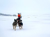 Off-trail sledding