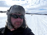 Me while dogsledding