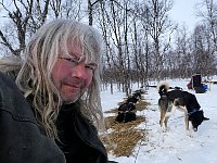 Me and dogs at Taerna Lake lodge