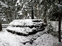 Kolarbyn eco lodge in snow