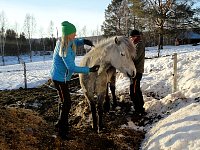 Catte and Kenneth and horse