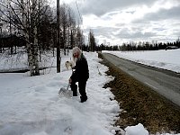 Me shoveling snow