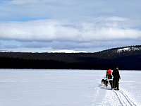 Crossing a frozen lake
