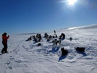 Taking pictures on the mountain plateau