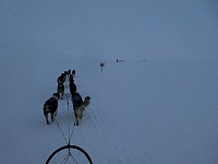 Snowy day at Overst-Jugtan mountain plateau