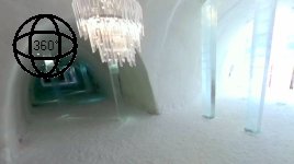 Icehotel hallway 360