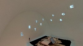 Journey into letter space in Icehotel