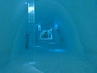 Icehotel hallway