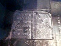 Strawberry room book in Icehotel