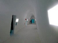 Fire extinguisher in Icehotel