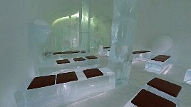 Ice hotel ceremonial hall