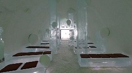 Ice hotel ceremonial hall