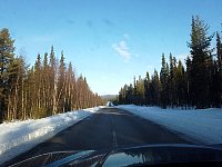 Swedish road in winter