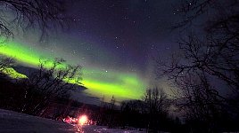 Northern lights at Saltoluokta