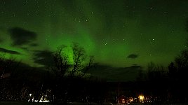 Northern lights at Saltoluokta